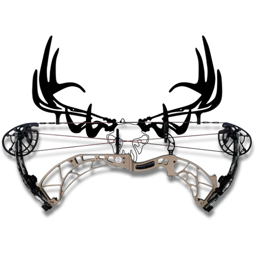 Raxx Bow Hanger Elk Skull Crossbow, Black