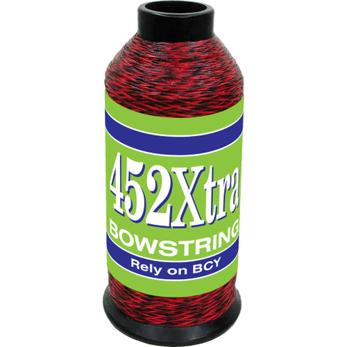 BCY 452Xtra Bowstring Material, 1/8 lbs, Red/Black