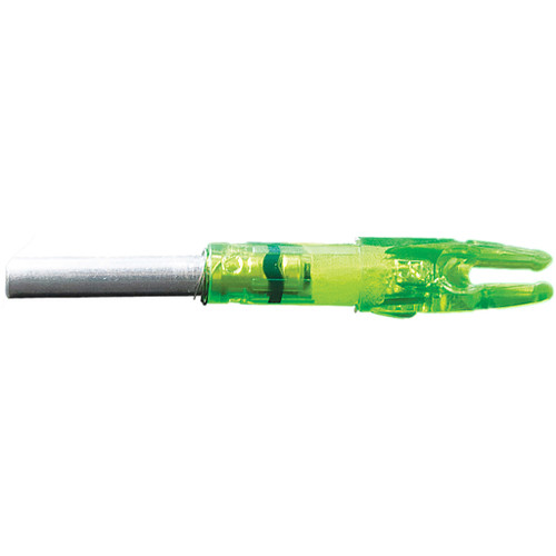 Lumenok GT3G Lighted Nocks Green Gold Tip, Green, 3 Pack