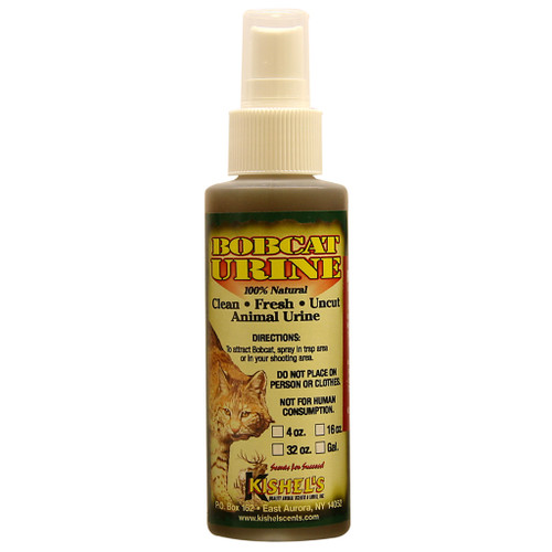 Kishel's UBC4 Bobcat Urine, 4 Ounces, Yellow