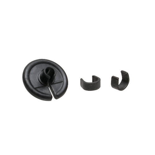 October Mountain 37656 Pin Point Kisser Button, 9/16 Inches, Black, 100 Pack