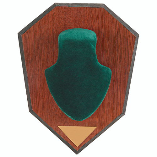 Allen Company 562 Antler Mounting Kit with Green Skull Cap, Wood Grain Laminated Finish, Brown