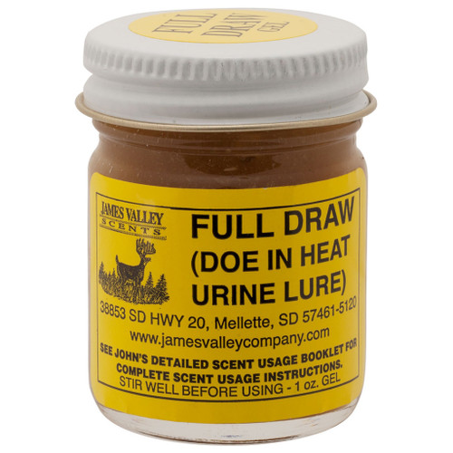 James Valley FULLDRGBL Gel Scents Full Draw Lure, 1 Ounce, Yellow