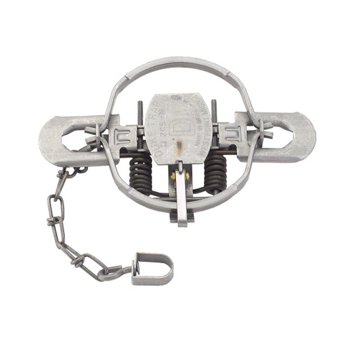 Duke 491 Coil Spring Trap Offset Jaw No. 2, Silver