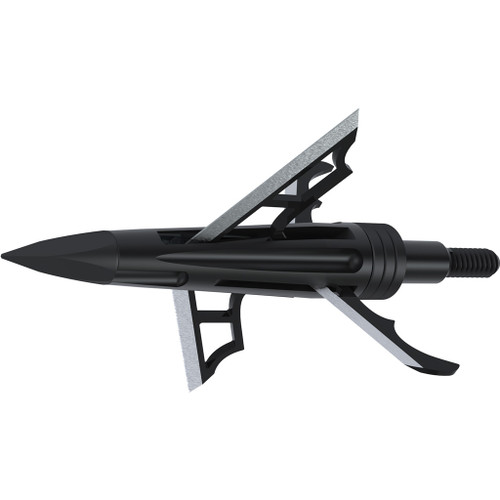 New Archery Products NAP-60-DK125 DK4 Broadheads, 125 Grain, Black, 3 Pack
