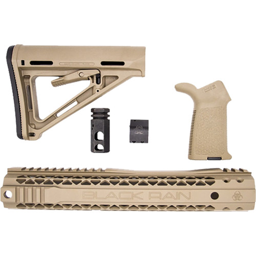 Black Rain Ordnance BRO-FDEUK2 FDE Upgrade Kit 2, Magpul MOE Stock
