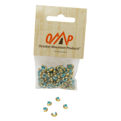 October Mountain 3103 Nock Sets Target, Blue, 100 Pack