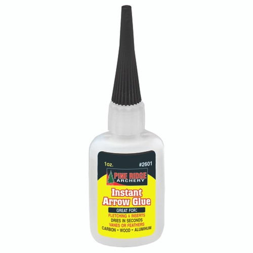 Pine Ridge 2601 Instant Arrow Glue, 1 Ounce, Black
