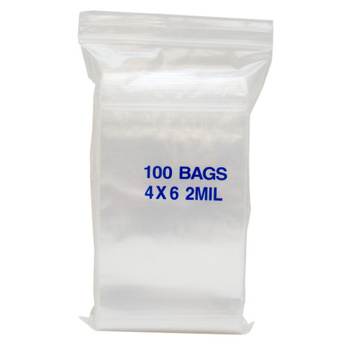 Kinsey's ML44NC Plastic Bags, 4x4 Inches, Clear, 100 Pack
