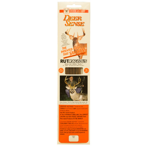 Deer Quest 13 Deer Sense Rutrageous Smoke, Orange, 6 Pack