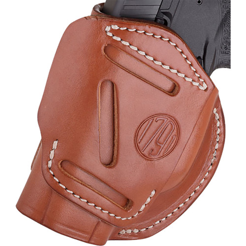 1791 Gunleather 4WH-4-SBL-R 4 Way IWB & OWB Holster Size 4, Stealth Black, Right Hand