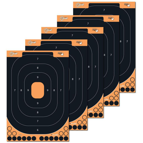Allen Company 15501 Adhesive Splash Handgun Training Target, 12.5 x 18.25 Inches, Black, 5 Pack