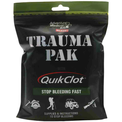 Adventure Medical 2064-0292 Adventure Trauma Pak First Aid Kit with QuikClot, Black