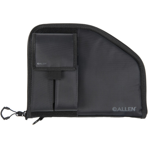 Allen Company 78-9 Pistol Case with Magazine Pouch for Full-Size Handguns up to 9.5 Inches, Black