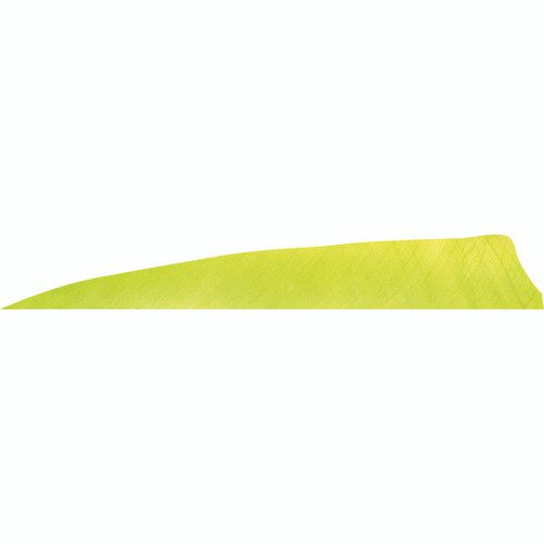 Gateway 400RSSLL-50 Shield Cut Feathers Lemon Lime 4 Inches, RW Green, 50 Pack