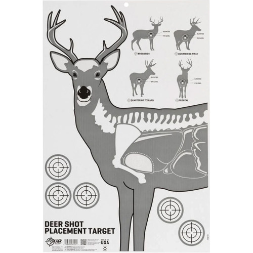 Allen Company 15810 Deer Vitals Corrugated Target, 23x25 Inches, Black