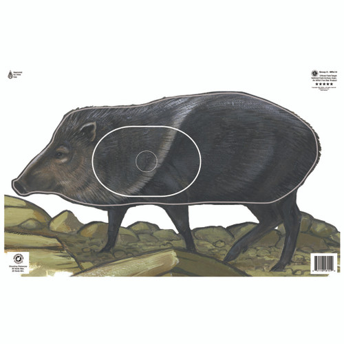 Maple Leaf Press NFA-14 NFAA Animal Faces Group 3 Javelina, Black
