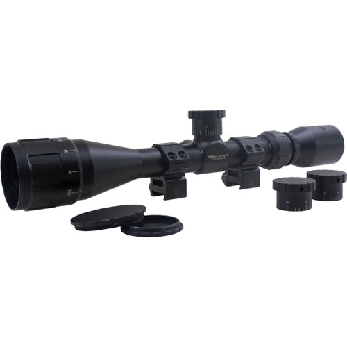 BSA Optics 350-39X40AOWRTB Sweet 350 AO Rifle Scope 3-9x40mm for 350 Legend with Weaver Rings, Black