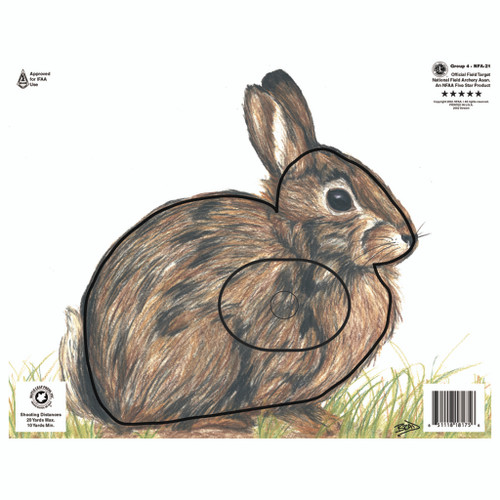 Maple Leaf Press NFA-21 NFAA Animal Faces Group 4 Rabbit, Brown