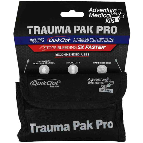 Adventure Medical 2064-0293 Adventure Trauma Pak Pro QuikClot and Tourniquet, Black