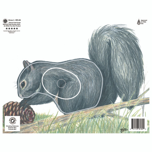 Maple Leaf Press NFA-26 NFAA Animal Faces Group 4 Squirrel, Grey