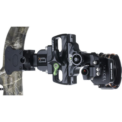 Axcel ACHN-P519-4BK AccuHunter Picatinny Sight, 41mm, 5 Pin, .019, Black, Right Hand/Left Hand