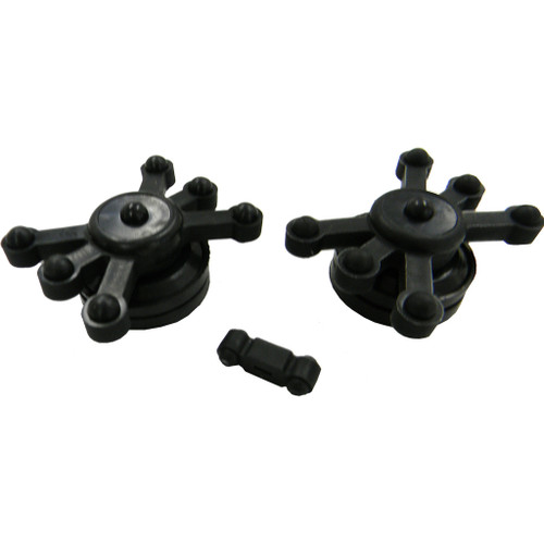 BowJax 1031a Crossbow Limb Dampener, Split Limb, Universal with Bolt Spring Dampener, Black