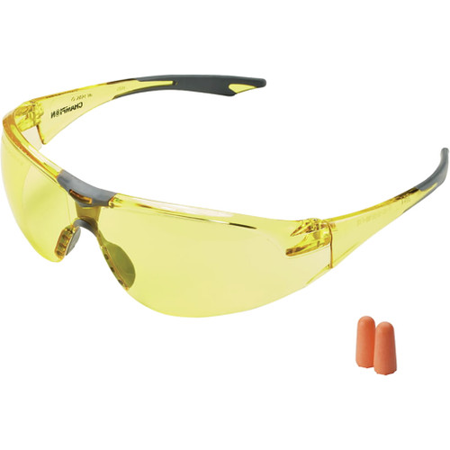 Champion 40999 Eye & Ear Combo Shooting Glasses/Ear Plugs, Black