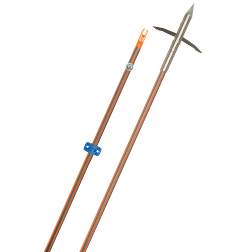 Fin-Finder 13186 Hydro Carbon IL Bowfishing Arrow with The Kraken Point, Orange