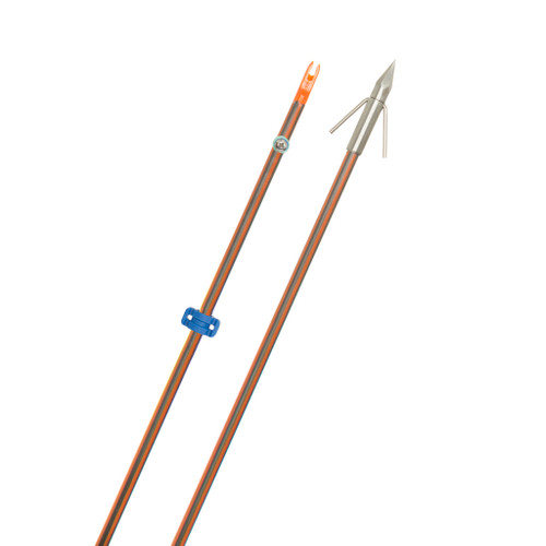 Fin-Finder 13184 Hydro Carbon IL Bowfishing Arrow with Big Head Point, Orange