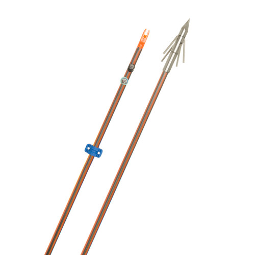 Fin-Finder 13187 Hydro Carbon IL Bowfishing Arrow with Big Head Xtreme Point, Orange