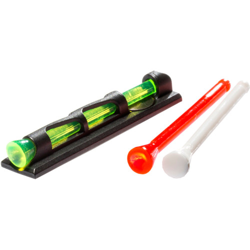 Hiviz PMLW01 CompSight LiteWave Shotgun Sight Threaded Front Bead Green Red White Litepipe, Green