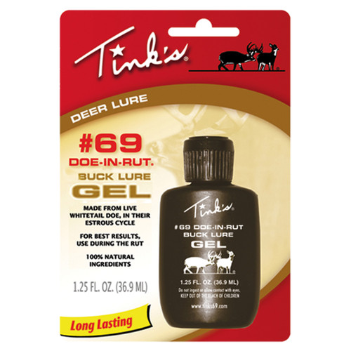 Tink's W6302 Doe-In-Rut #69 Buck Lure Gel, 1.25 Ounce, Brown