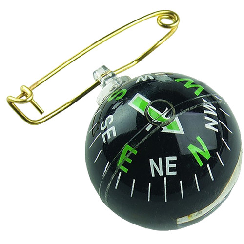 Allen Company 484 Ball-Shaped Pin-On Compass, Black