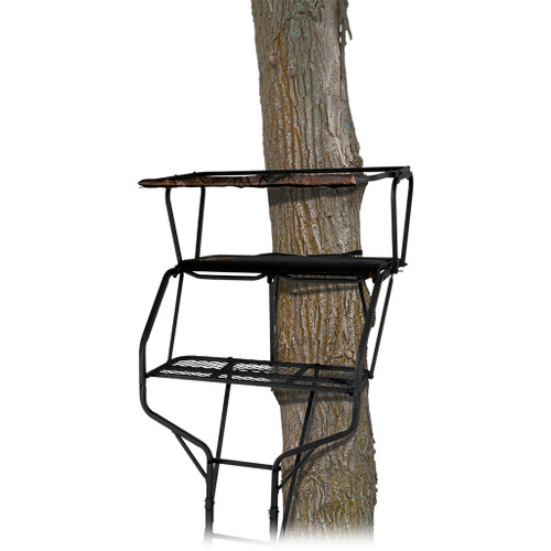 Big Game Treestands BGM-LS4860 The Guardian XLT, 18 Feet - 2 Man Ladder, Black