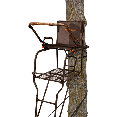 Big Game Treestands BGM-LS0550 The Hunter HD 1.5, 18 Feet - Single Ladder, Black