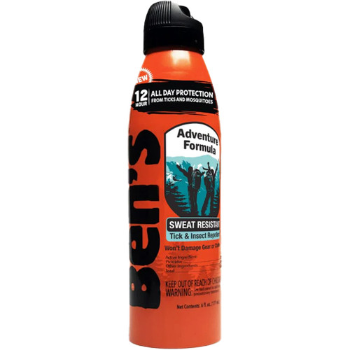 Bens 0006-7350 Ben's Adventure Formula, 20% Picaridin, 6 Ounce Continuous Spray, Orange