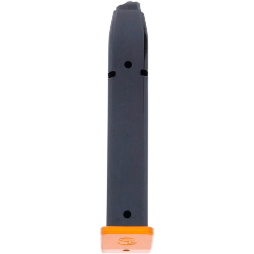 CZ 11175 Pistol Magazine 9mm Fits TS Orange with Orange Alum Base Pad, Black, 20 Round