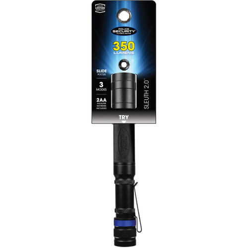 Police Security Flashlights 98404 Sleuth 2.0 Flashlight, Black