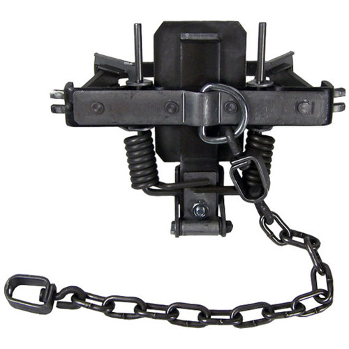 Minnesota Trapline B-3DOG Bridger Coil Trap 2-Coil #3 Dogless Offset, 6 1/16 Inches Inside Jaw Spread, Silver