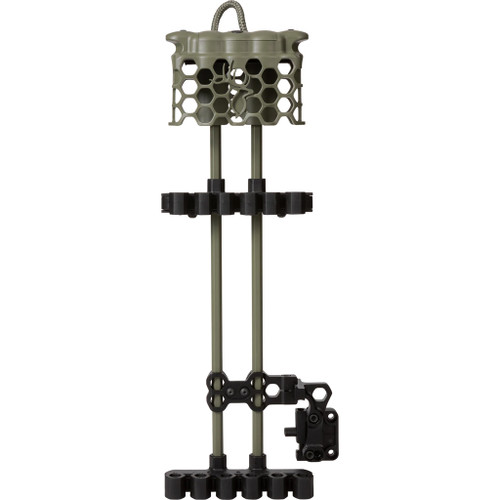Trophy Ridge AQ110OG Hex Light Quive, Green LED Lighted Hood, 5 Arrow Capacity, Olive