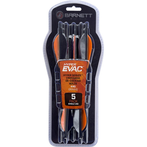 Barnett BAR20034 Hyper Evac Decelerating Arrow for Safe Crossbow Decocking, Black, 5 Pack