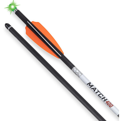 Wicked Ridge HEA-769.3 Match 400 Alpha Blaze Arrows, 20 Inches, Green Lighted Nocks, 3 Pack