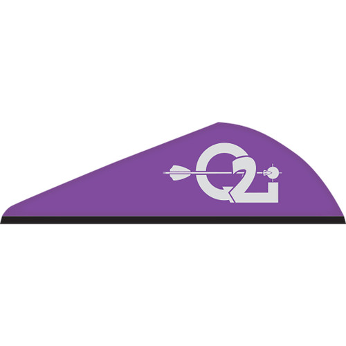 Q2i Q010411 Rapt-X Vanes, 2 Inches, 7 Grain, Violet, 100 Pack