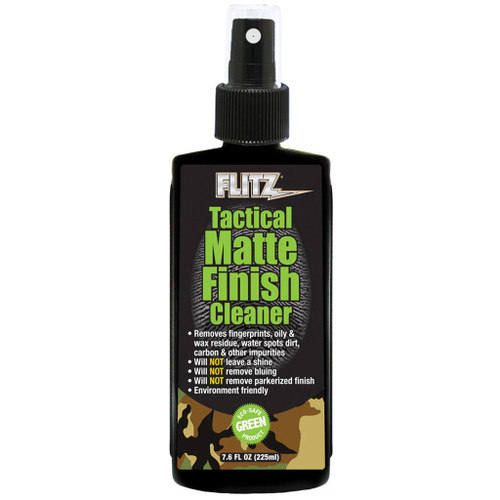 Flitz TM 81585 Tactical Matte Cleaner 7.6 Ounce, Black