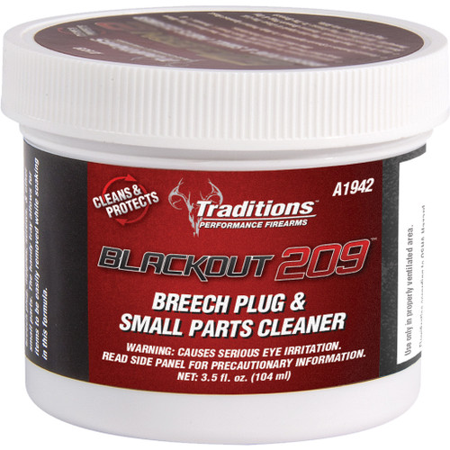 Traditions A1942 BlackOut 209 Breech Plug and Small Parts Cleaner, 3.5 Ounce, Clear