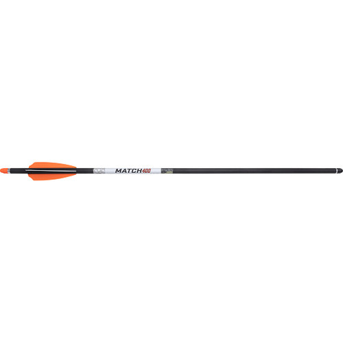 Wicked Ridge HEA-760.3 Match 400 Alpha-Nock Carbon Arrows, 20 Inches, Black, 3 Pack
