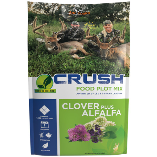 Ani-Logics 24012 CRUSH Clover Plus Alfalfa Blend High for White-Tailed Deer, 10 lbs, Green