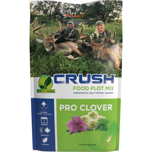 Ani-Logics 24002 CRUSH Pro Clover Blend Food Plot Seed, 2 lbs, Green
