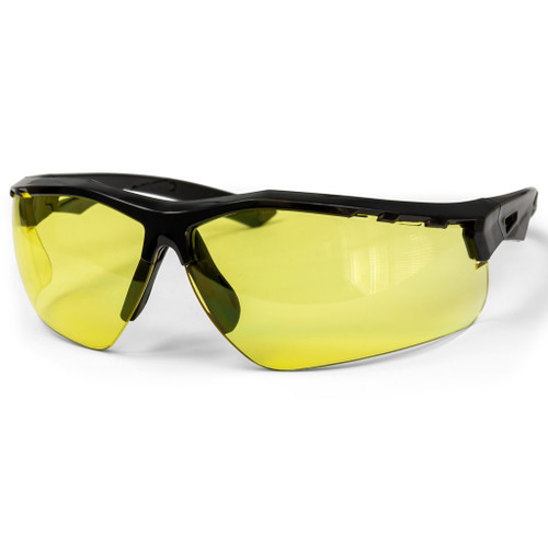 Radians TXC1-40CS Thraxus Protective Shooting Glasses, Black Frame, Amber Lens